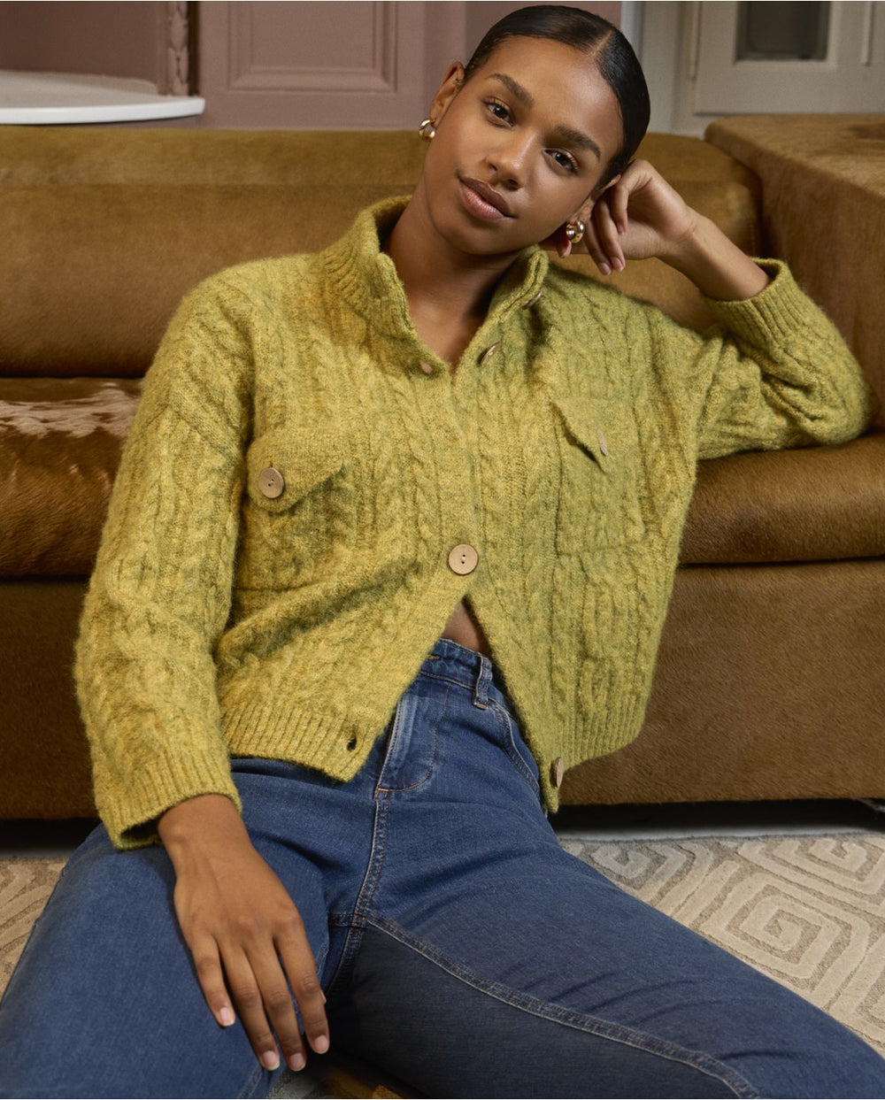 CARDIGAN DE MALHA ARANESA