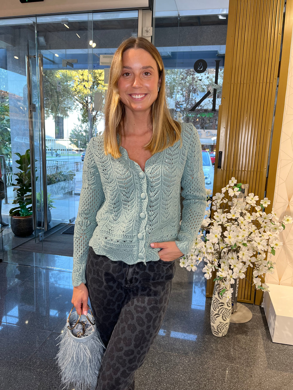 CARDIGAN DE MALHA CURTO