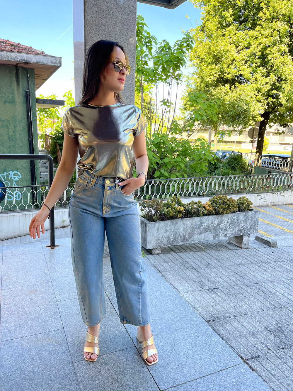 JEANS BAGGY FOIL