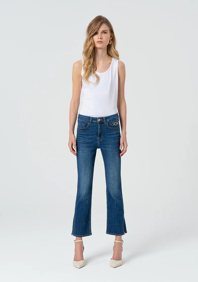 JEANS CROPPED BOOTCUP
