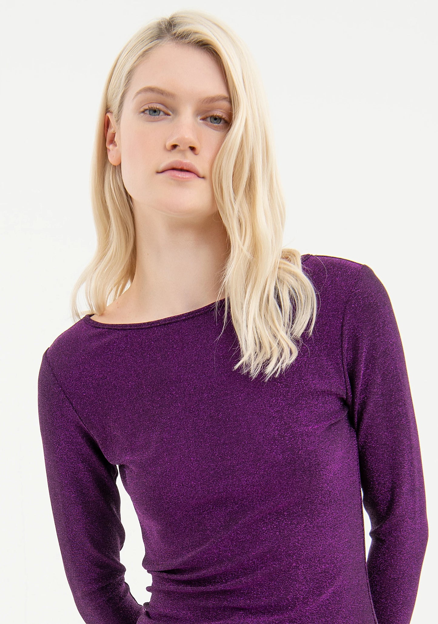 TOP SLIM FIT COM LUREX