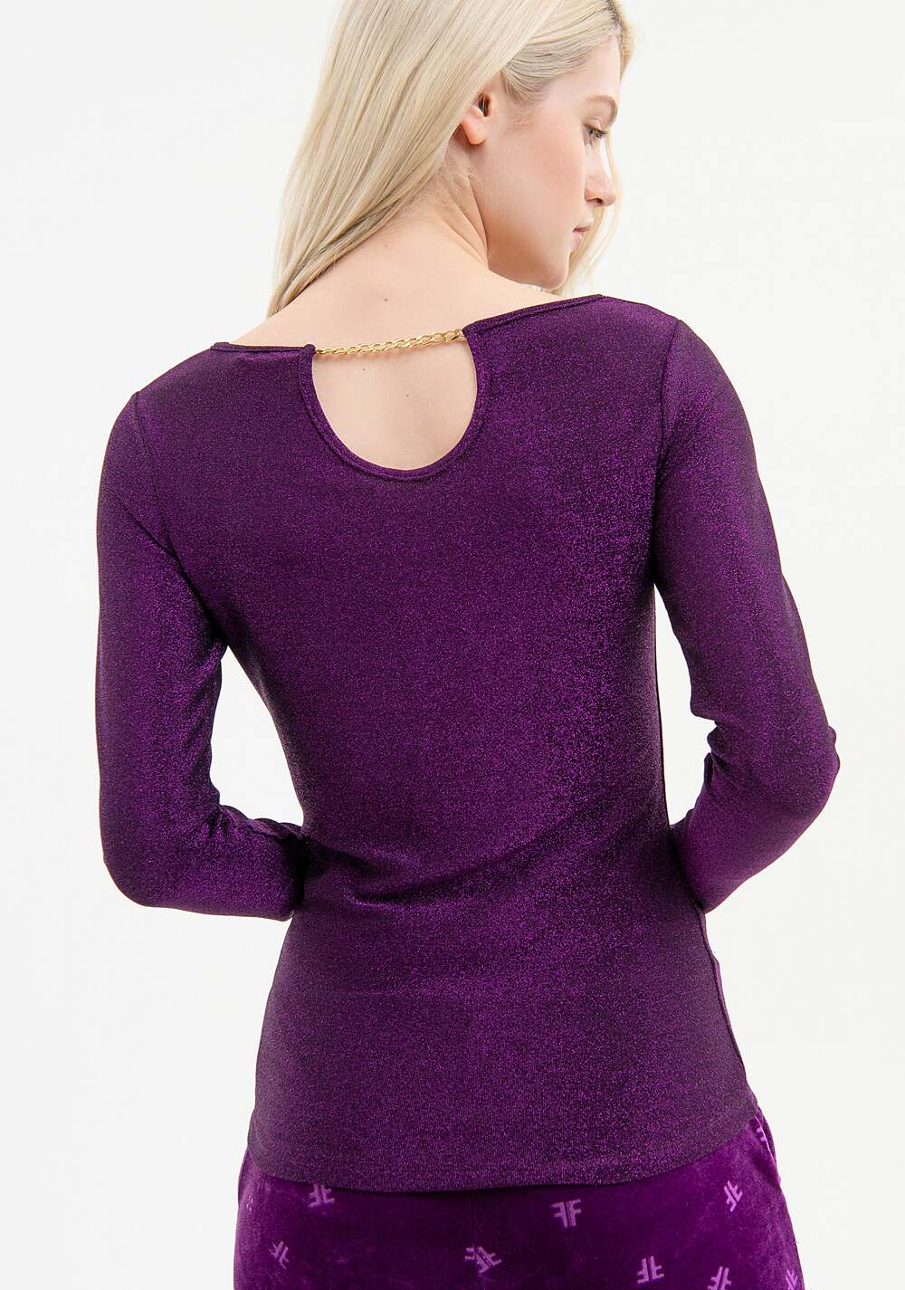 TOP SLIM FIT COM LUREX