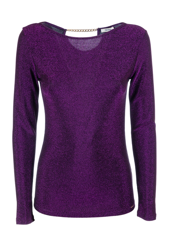 TOP SLIM FIT COM LUREX
