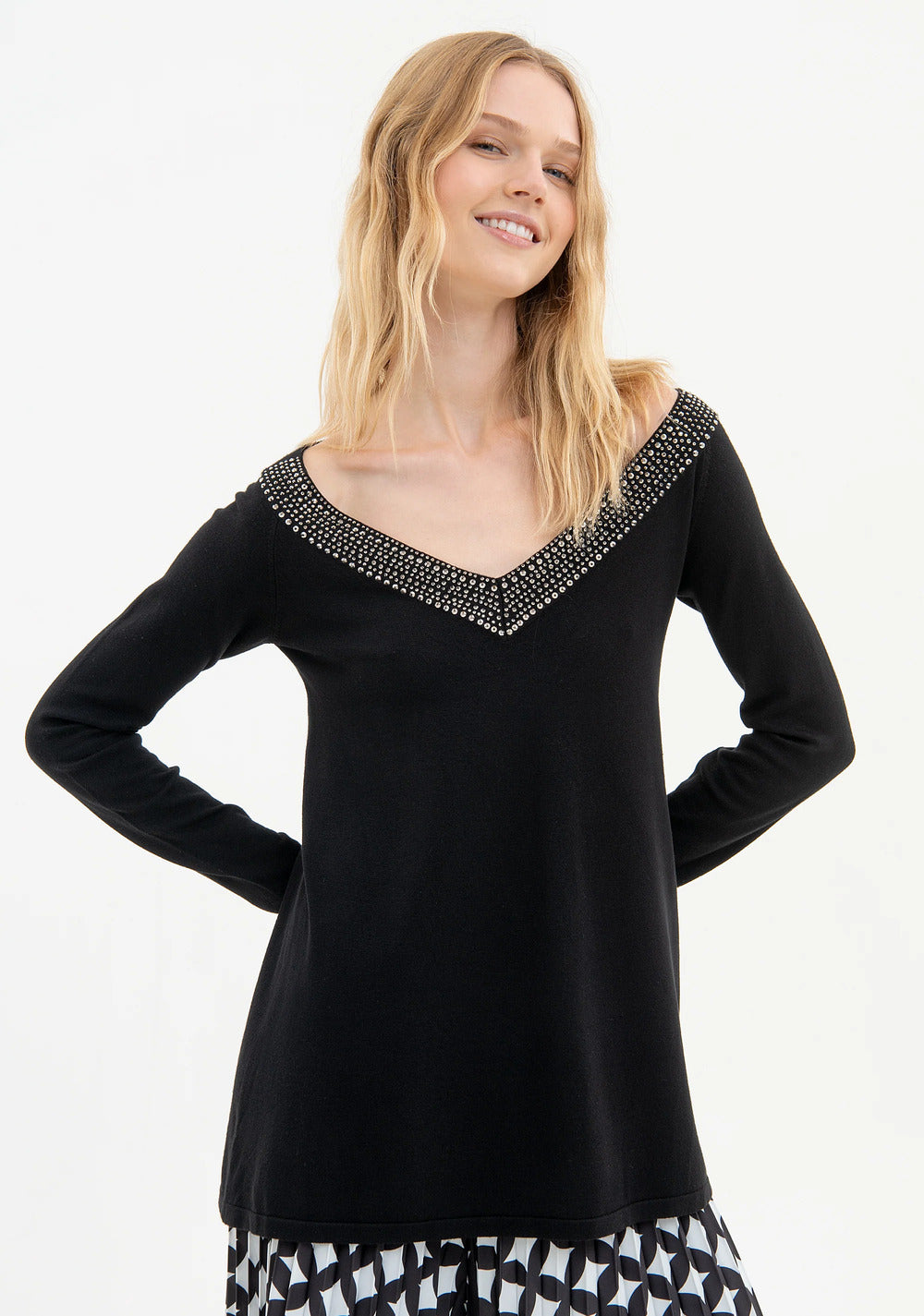 CAMISOLA MALHA DECOTE V