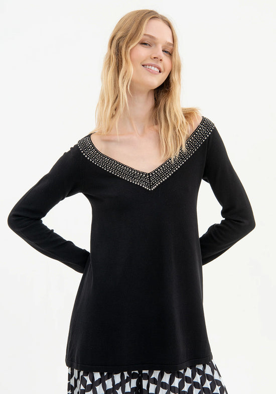 CAMISOLA MALHA DECOTE V