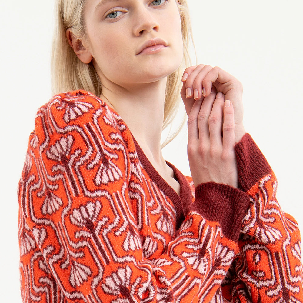 
                      
                        CARDIGAN FLOWERY
                      
                    