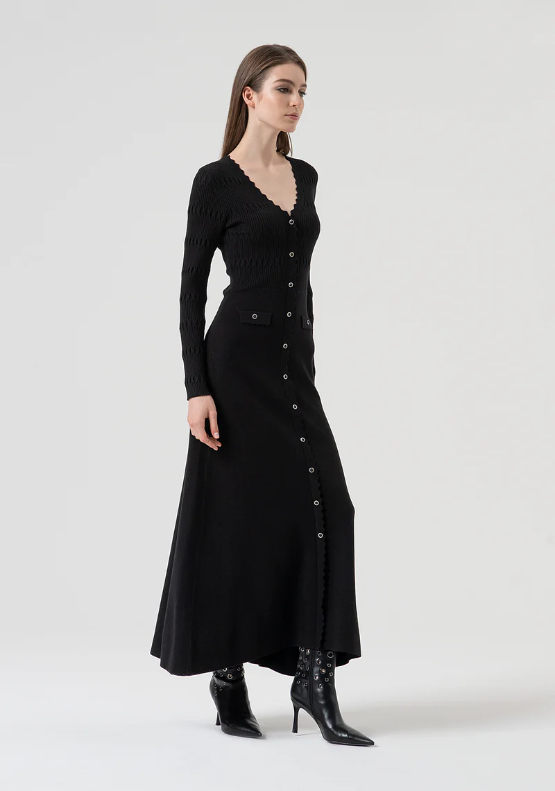 VESTIDO LONGO DE MALHA