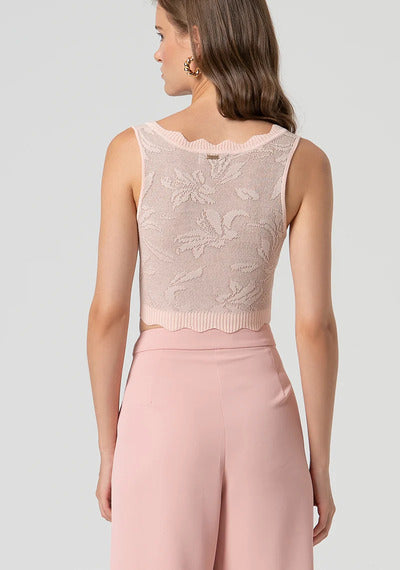 
                      
                        CROP TOP DE  MALHA
                      
                    