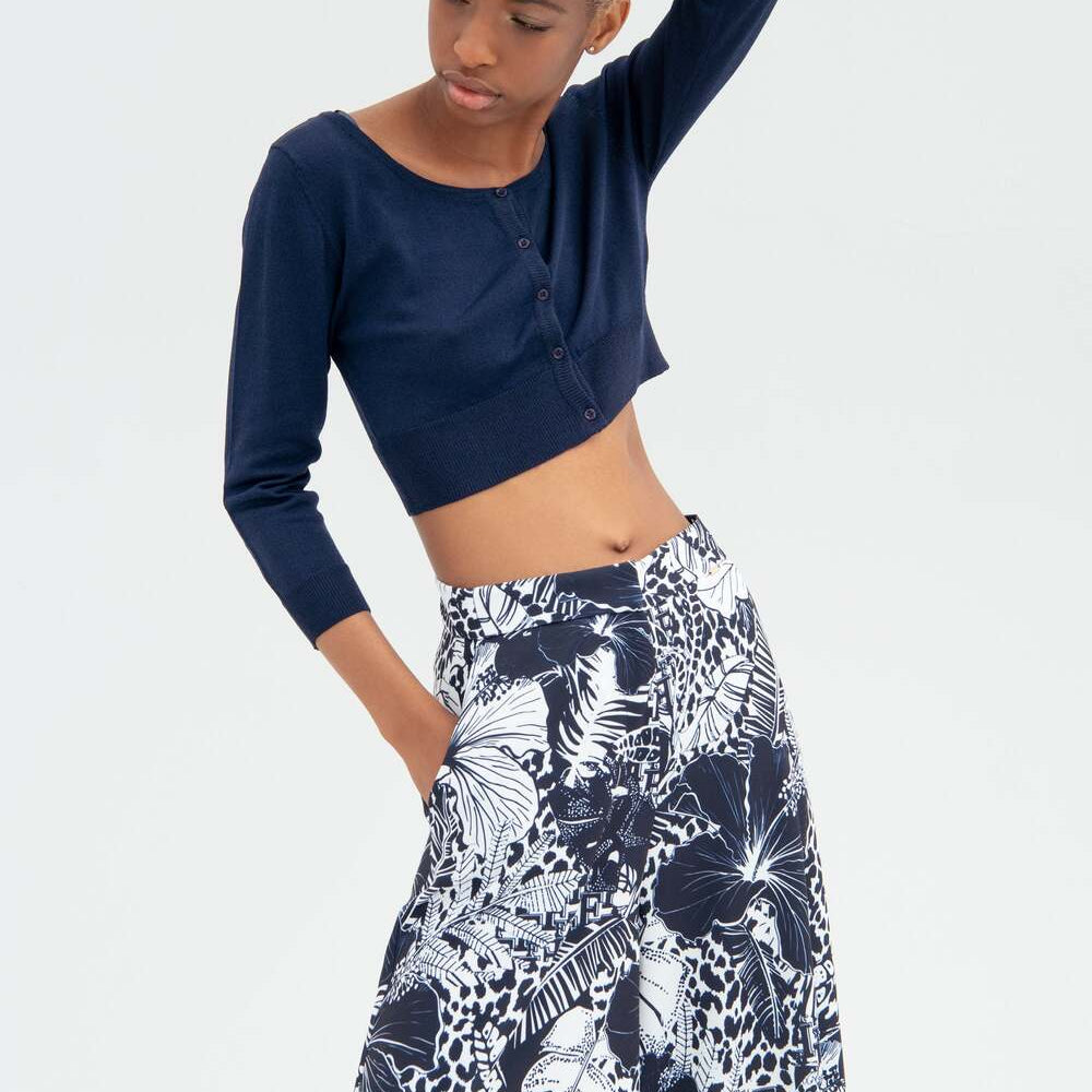 CARDIGAN CROP EM VISCOSE - H&K Boutique